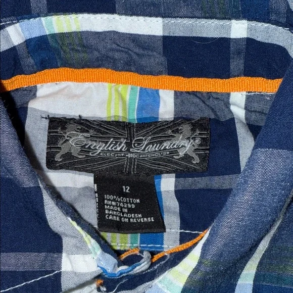English Laundry boys button up collared shirt size 12 - Picture 3 of 6